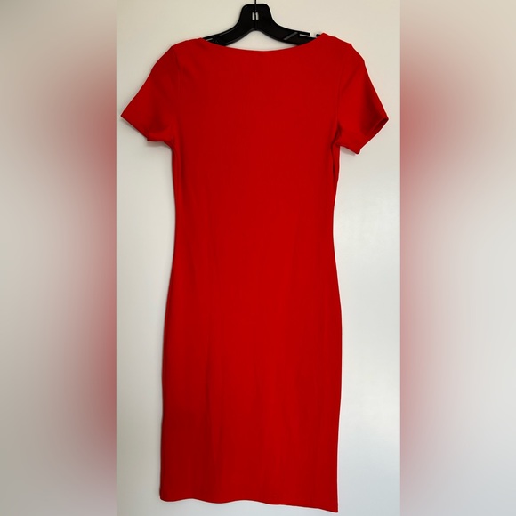 H&M Red Ribbed Bodycon Dress - Picture 3 of 7